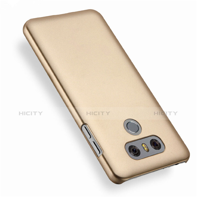 Funda Dura Plastico Rigida Mate para LG G6 Oro