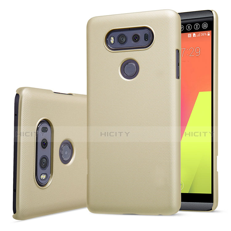 Funda Dura Plastico Rigida Mate para LG V20 Oro