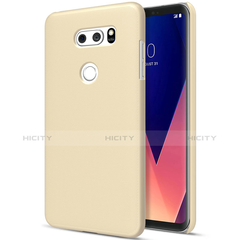 Funda Dura Plastico Rigida Mate para LG V30 Oro