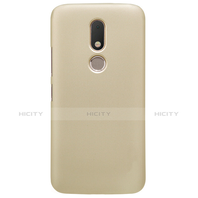 Funda Dura Plastico Rigida Mate para Motorola Moto M XT1662 Oro