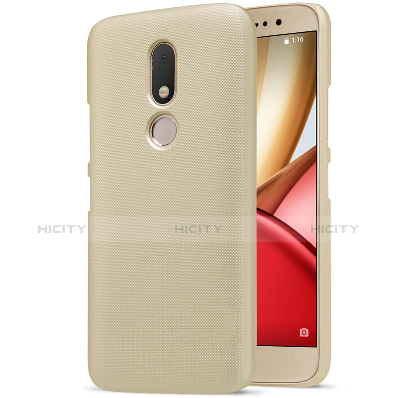 Funda Dura Plastico Rigida Mate para Motorola Moto M XT1662 Oro