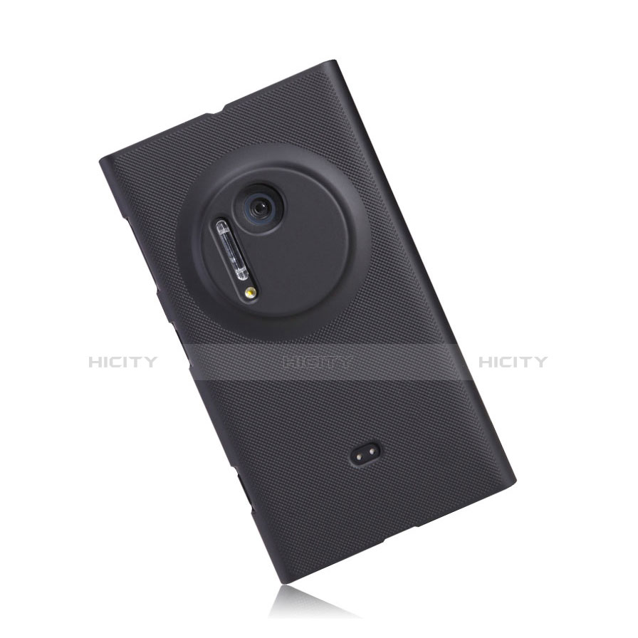 Funda Dura Plastico Rigida Mate para Nokia Lumia 1020 Negro