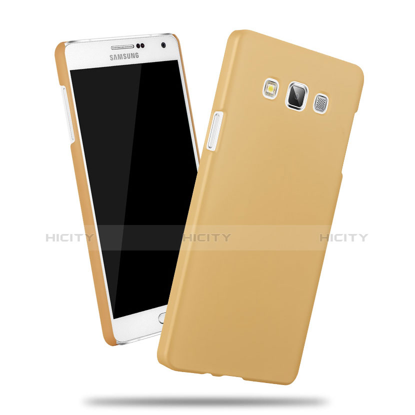 Funda Dura Plastico Rigida Mate para Samsung Galaxy A3 SM-300F Oro