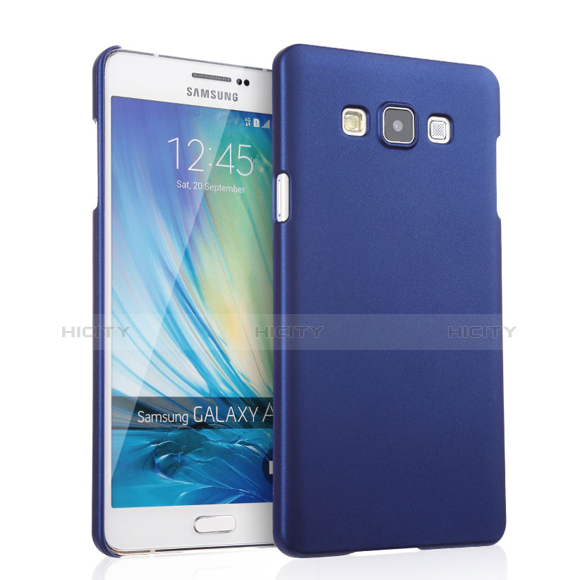 Funda Dura Plastico Rigida Mate para Samsung Galaxy A7 Duos SM-A700F A700FD Azul