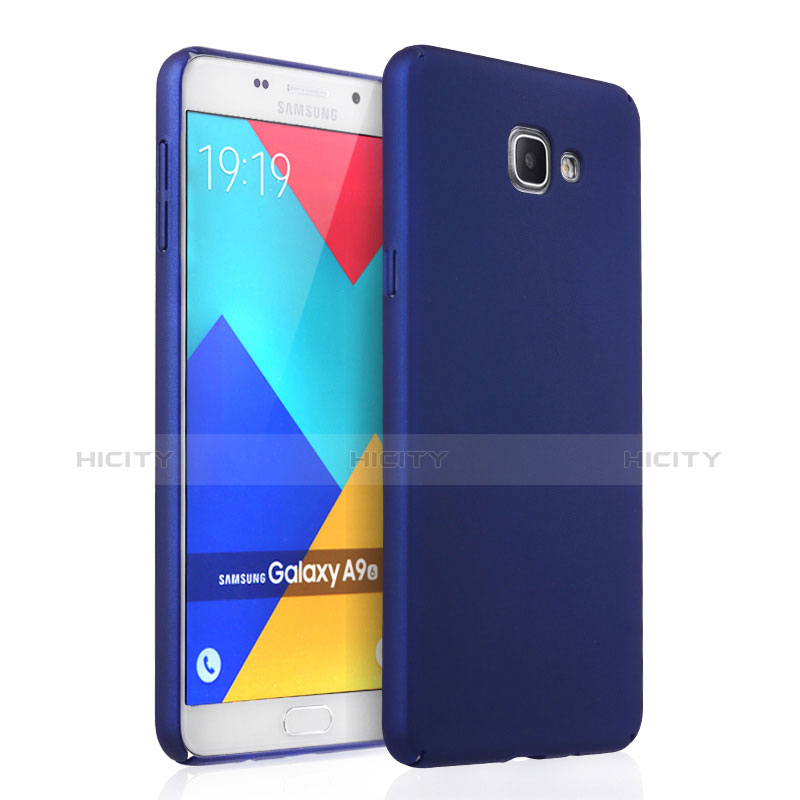 Funda Dura Plastico Rigida Mate para Samsung Galaxy A9 Pro (2016) SM-A9100 Azul