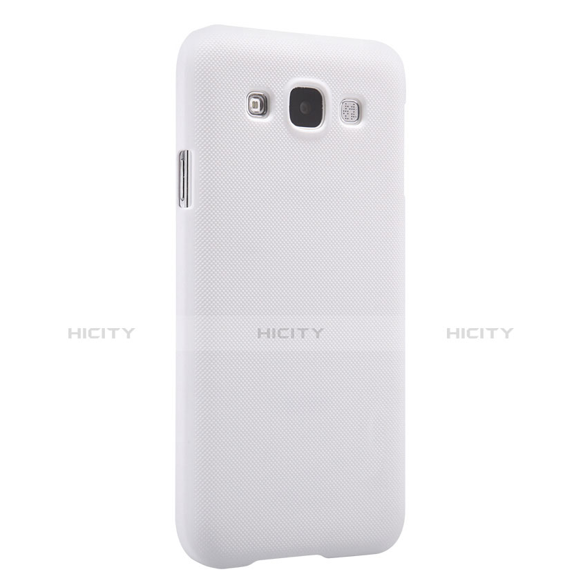 Funda Dura Plastico Rigida Mate para Samsung Galaxy E5 SM-E500F E500H Blanco