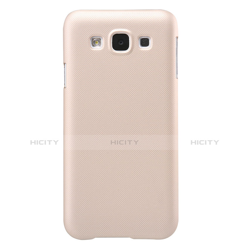 Funda Dura Plastico Rigida Mate para Samsung Galaxy E5 SM-E500F E500H Oro