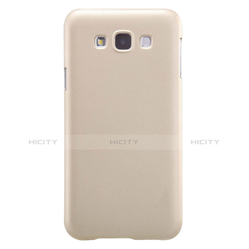 Funda Dura Plastico Rigida Mate para Samsung Galaxy E7 SM-E700 E7000 Oro