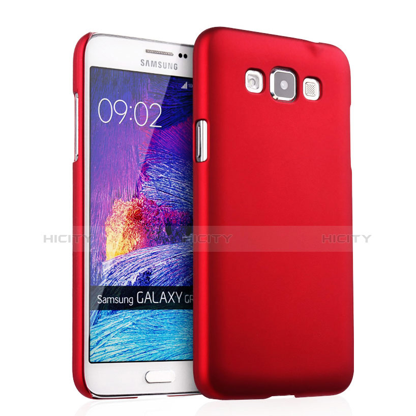 Funda Dura Plastico Rigida Mate para Samsung Galaxy Grand 3 G7200 Rojo