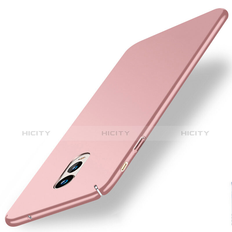 Funda Dura Plastico Rigida Mate para Samsung Galaxy J7 Plus Oro Rosa