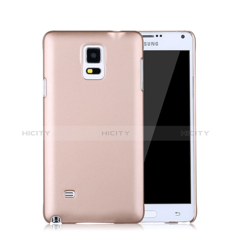 Funda Dura Plastico Rigida Mate para Samsung Galaxy Note 4 Duos N9100 Dual SIM Oro Rosa