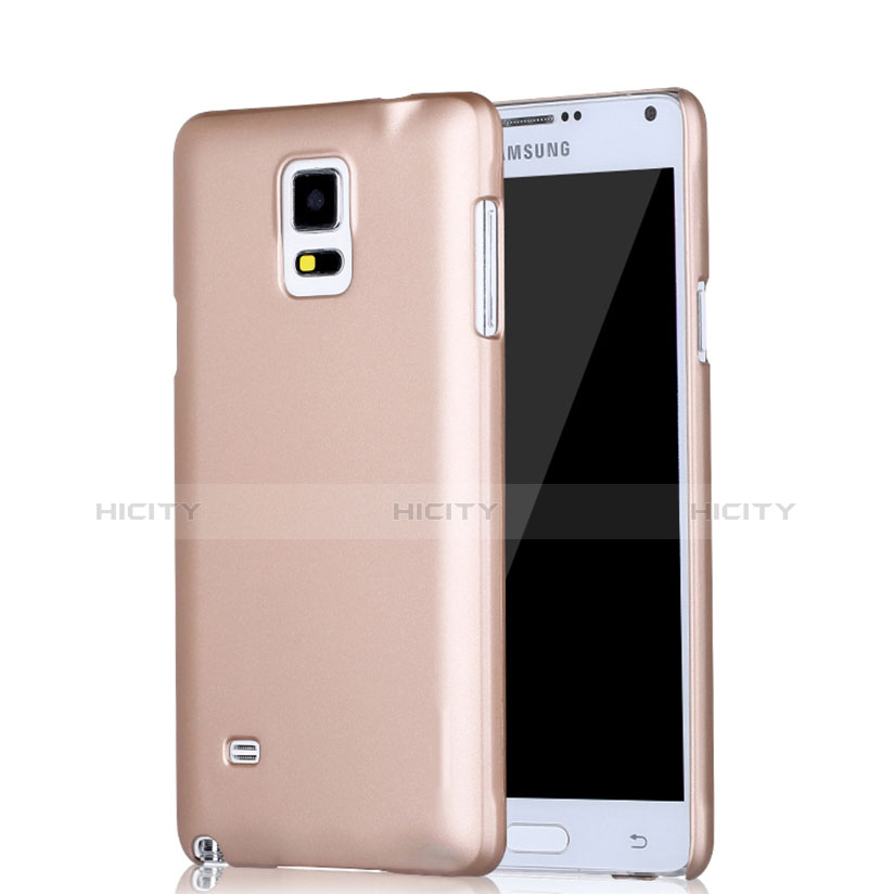 Funda Dura Plastico Rigida Mate para Samsung Galaxy Note 4 SM-N910F Oro Rosa