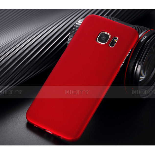 Funda Dura Plastico Rigida Mate para Samsung Galaxy S7 Edge G935F Rojo