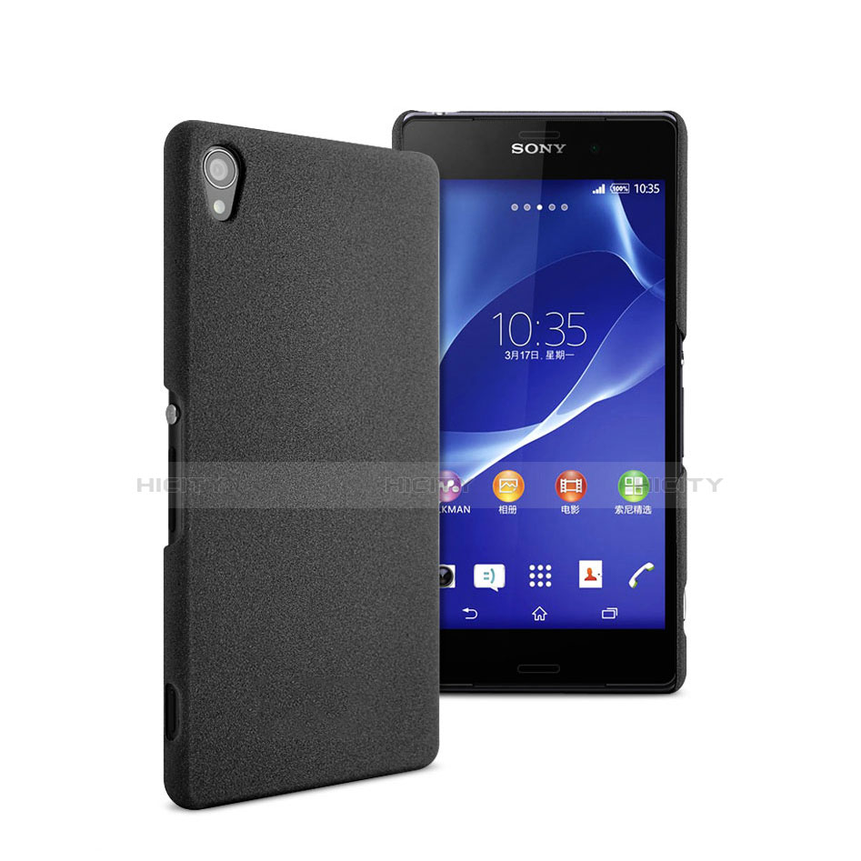 Funda Dura Plastico Rigida Mate para Sony Xperia Z2 Negro