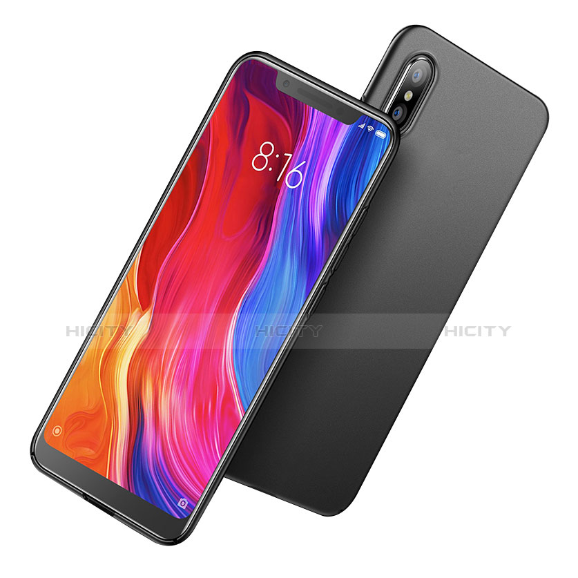 Funda Dura Plastico Rigida Mate para Xiaomi Mi 8 Explorer Negro