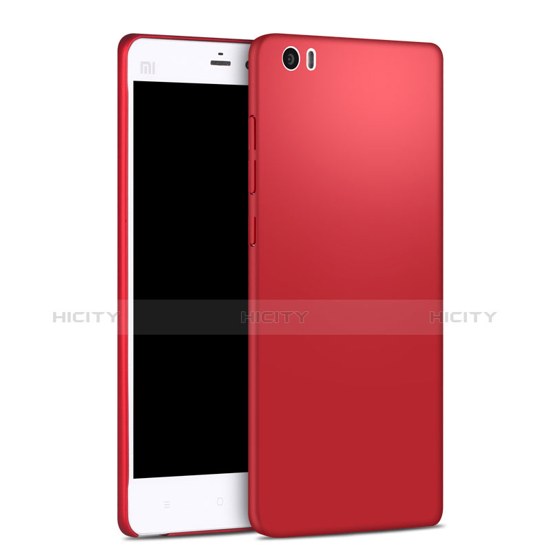 Funda Dura Plastico Rigida Mate para Xiaomi Mi Note Rojo