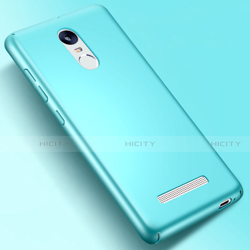 Funda Dura Plastico Rigida Mate para Xiaomi Redmi Note 3 MediaTek Azul Cielo