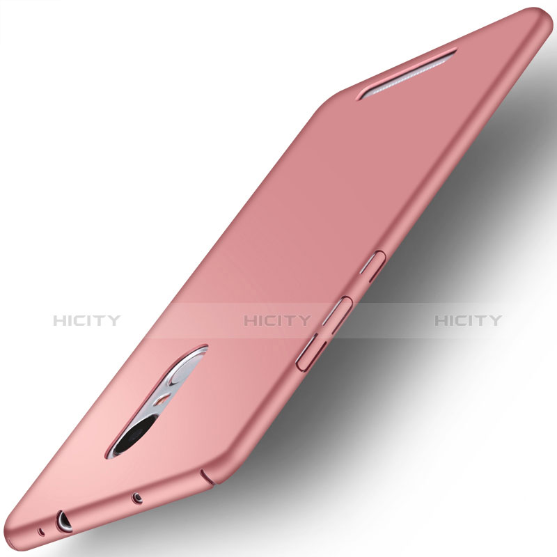 Funda Dura Plastico Rigida Mate para Xiaomi Redmi Note 3 MediaTek Oro Rosa