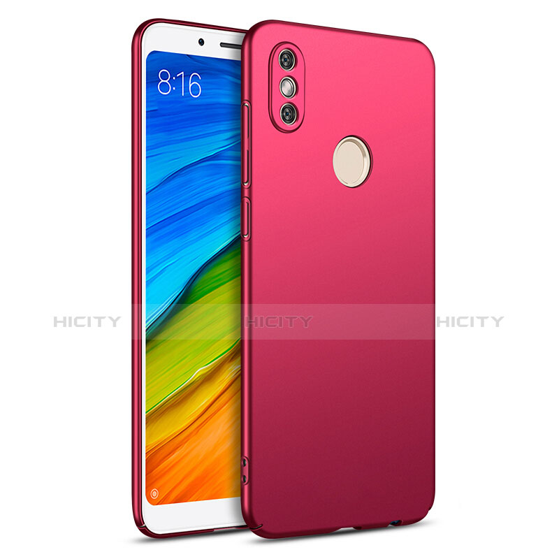 Funda Dura Plastico Rigida Mate para Xiaomi Redmi Note 5 AI Dual Camera Rojo