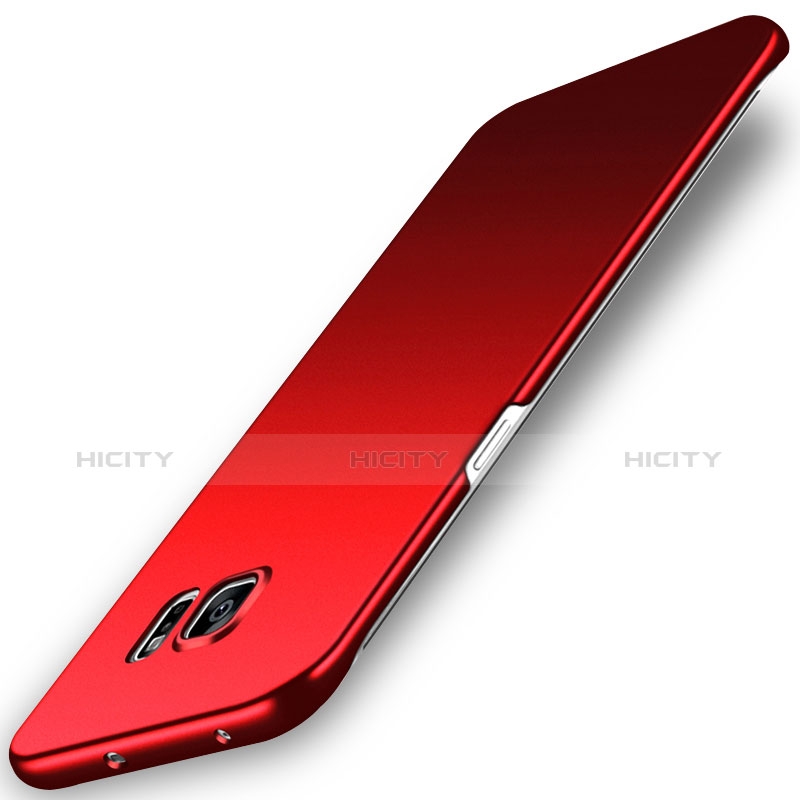 Funda Dura Plastico Rigida Mate Q02 para Samsung Galaxy S6 Edge+ Plus SM-G928F Rojo