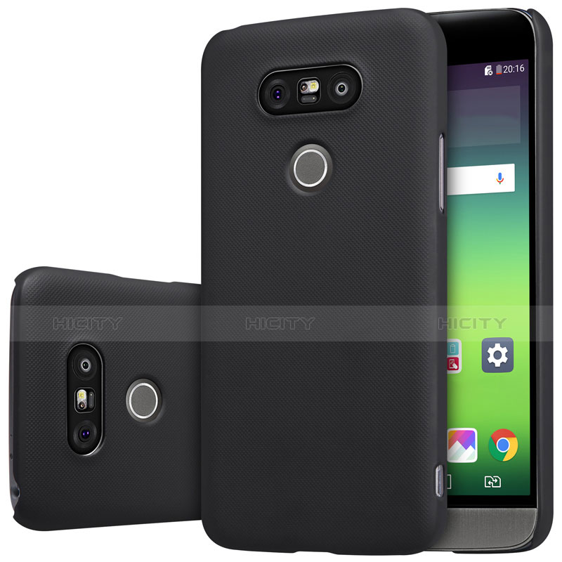 Funda Dura Plastico Rigida Mate R01 para LG G5 Negro