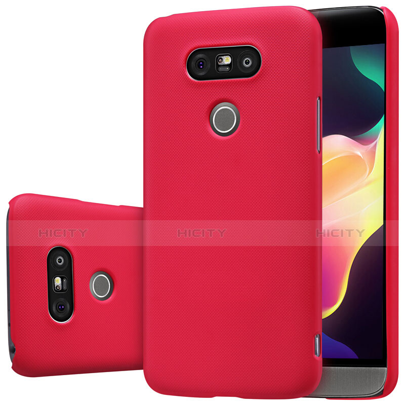 Funda Dura Plastico Rigida Mate R01 para LG G5 Rojo