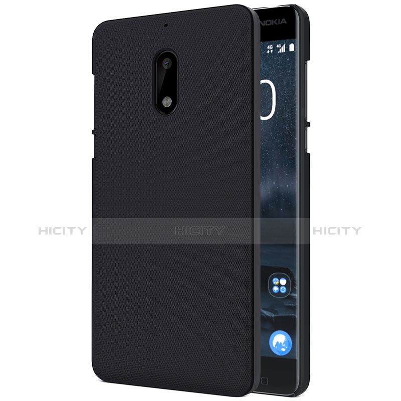 Funda Dura Plastico Rigida Mate R01 para Nokia 6 Negro