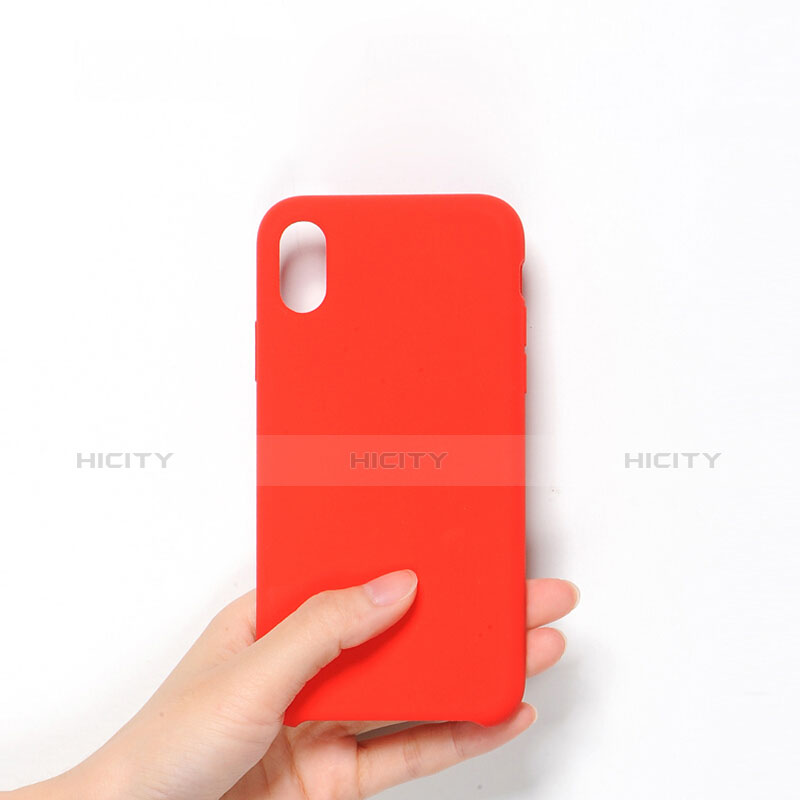 Funda Dura Plastico Rigida Mate S01 para Apple iPhone X Rojo