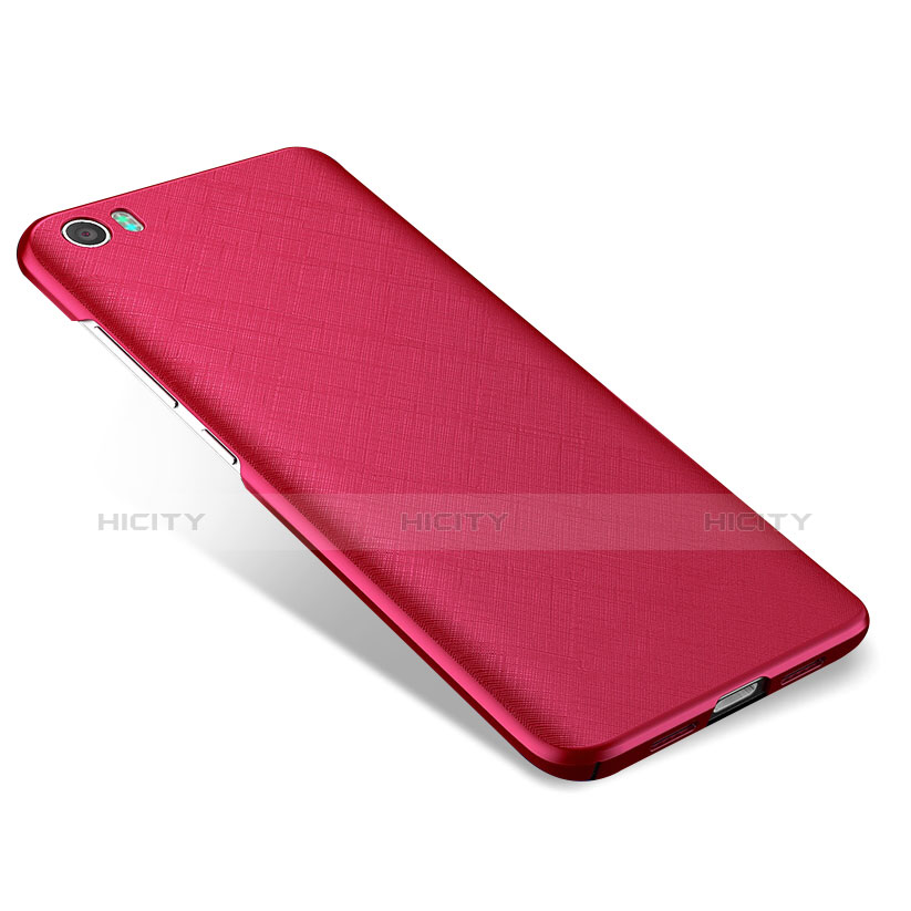 Funda Dura Plastico Rigida Mate Twill para Xiaomi Mi 5 Rojo