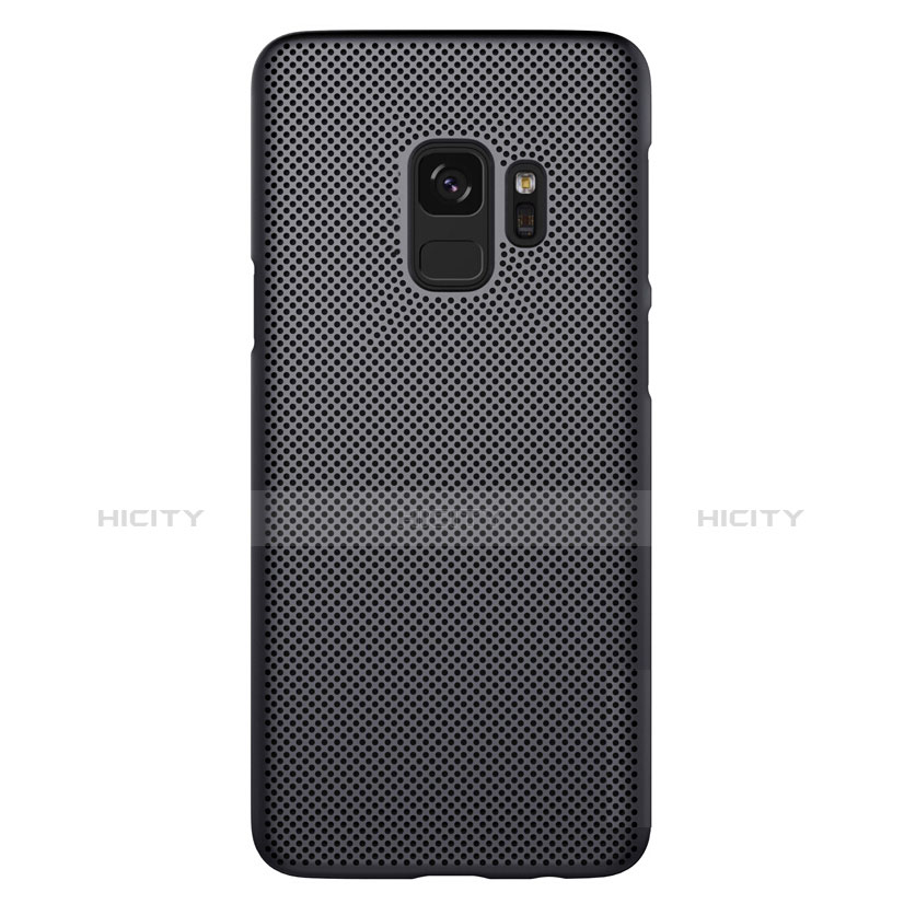 Funda Dura Plastico Rigida Perforada M01 para Samsung Galaxy S9 Negro