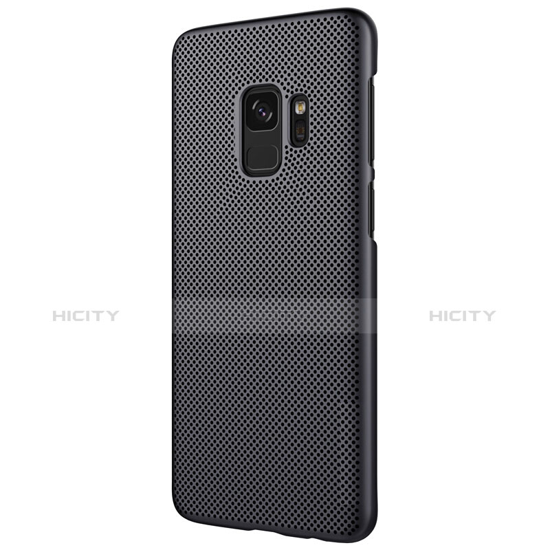 Funda Dura Plastico Rigida Perforada M01 para Samsung Galaxy S9 Negro