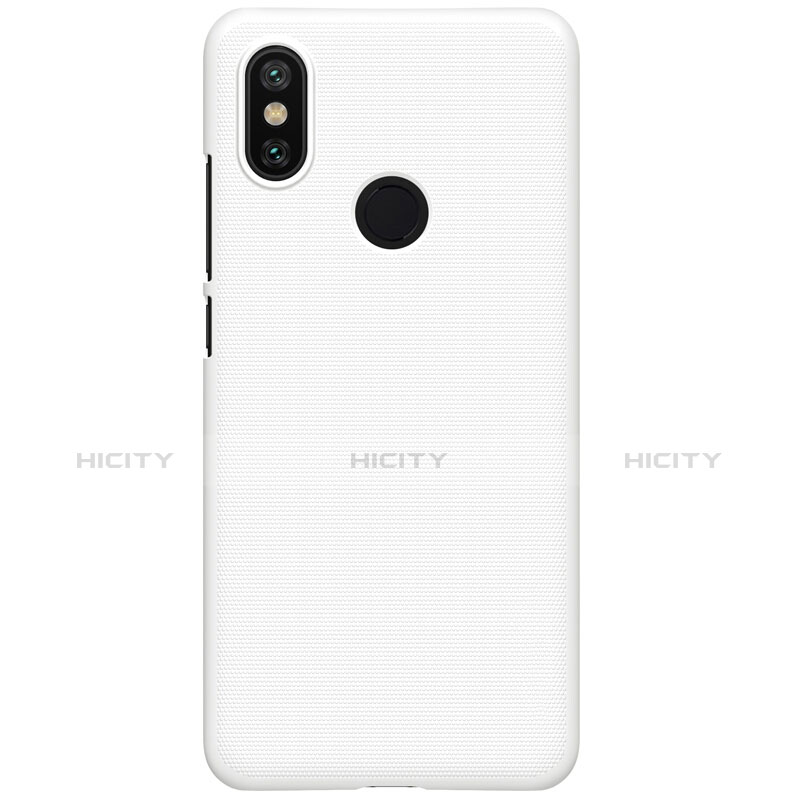 Funda Dura Plastico Rigida Perforada M01 para Xiaomi Mi A2 Blanco