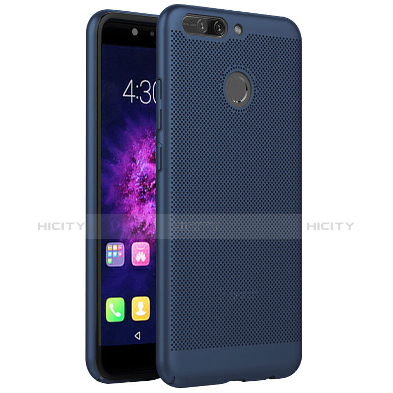 Funda Dura Plastico Rigida Perforada para Huawei Honor 8 Pro Azul