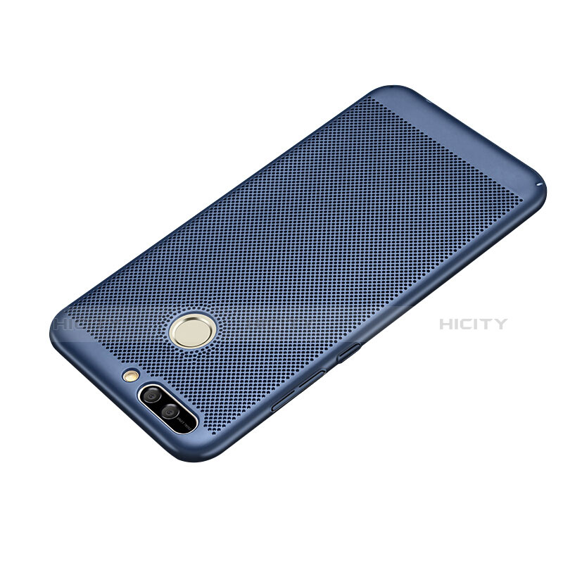 Funda Dura Plastico Rigida Perforada para Huawei Honor 8 Pro Azul