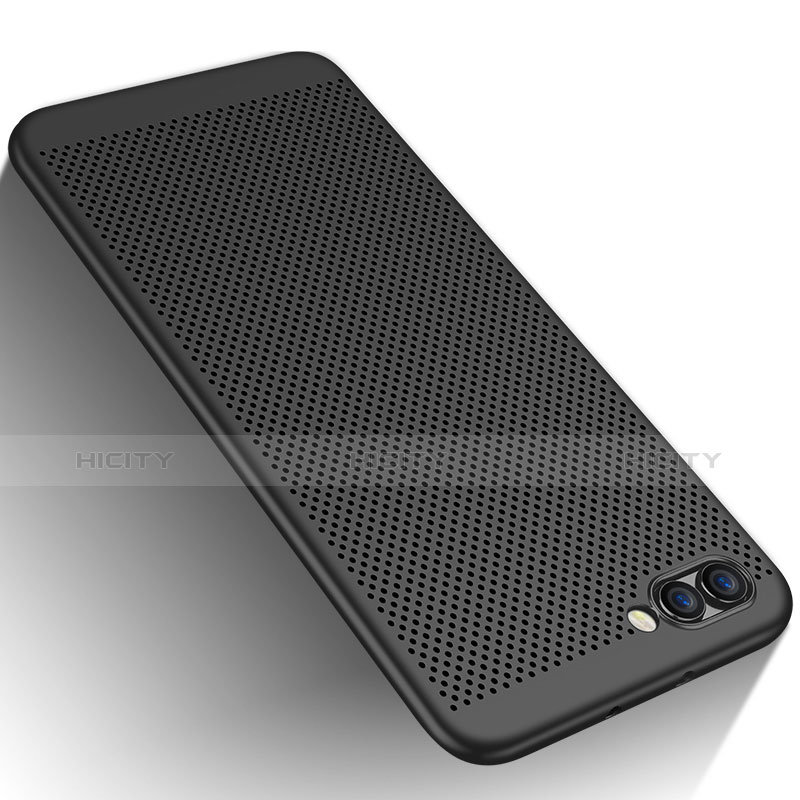 Funda Dura Plastico Rigida Perforada para Huawei Honor V10 Negro