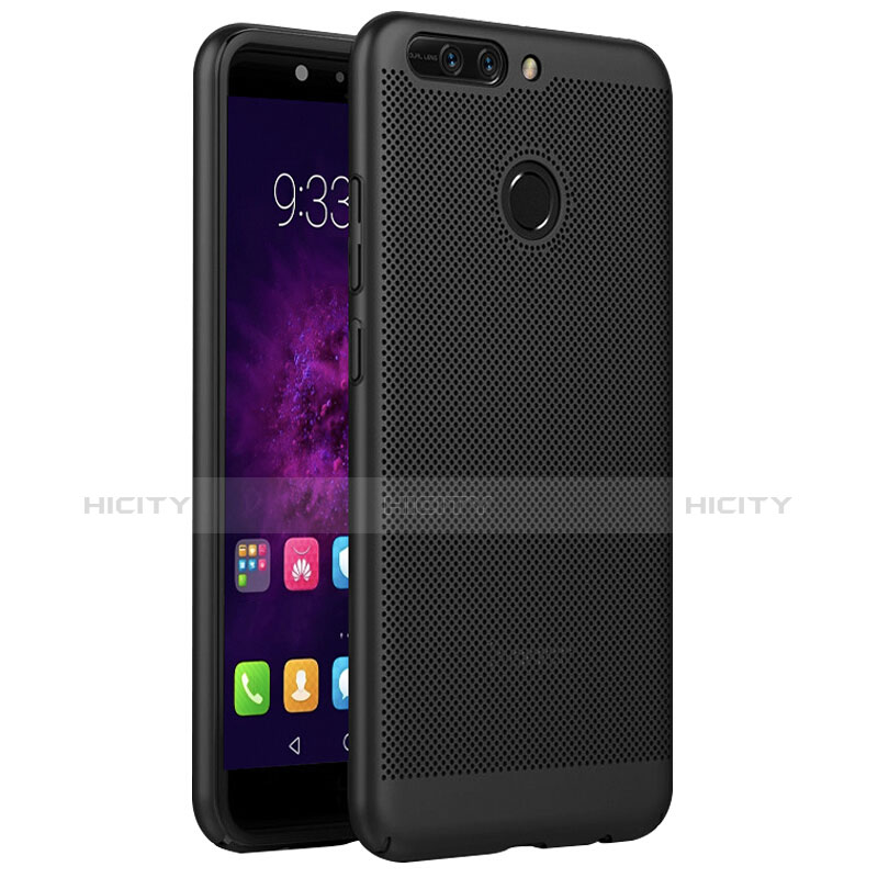 Funda Dura Plastico Rigida Perforada para Huawei Honor V9 Negro