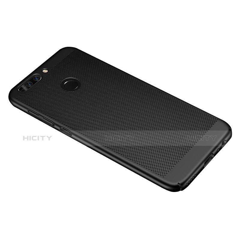 Funda Dura Plastico Rigida Perforada para Huawei Honor V9 Negro