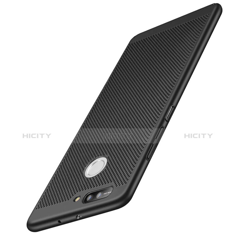 Funda Dura Plastico Rigida Perforada para Huawei Honor V9 Negro