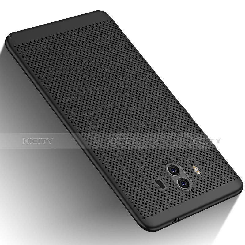 Funda Dura Plastico Rigida Perforada para Huawei Mate 10 Negro