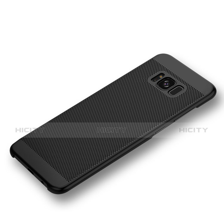 Funda Dura Plastico Rigida Perforada para Samsung Galaxy S8 Negro