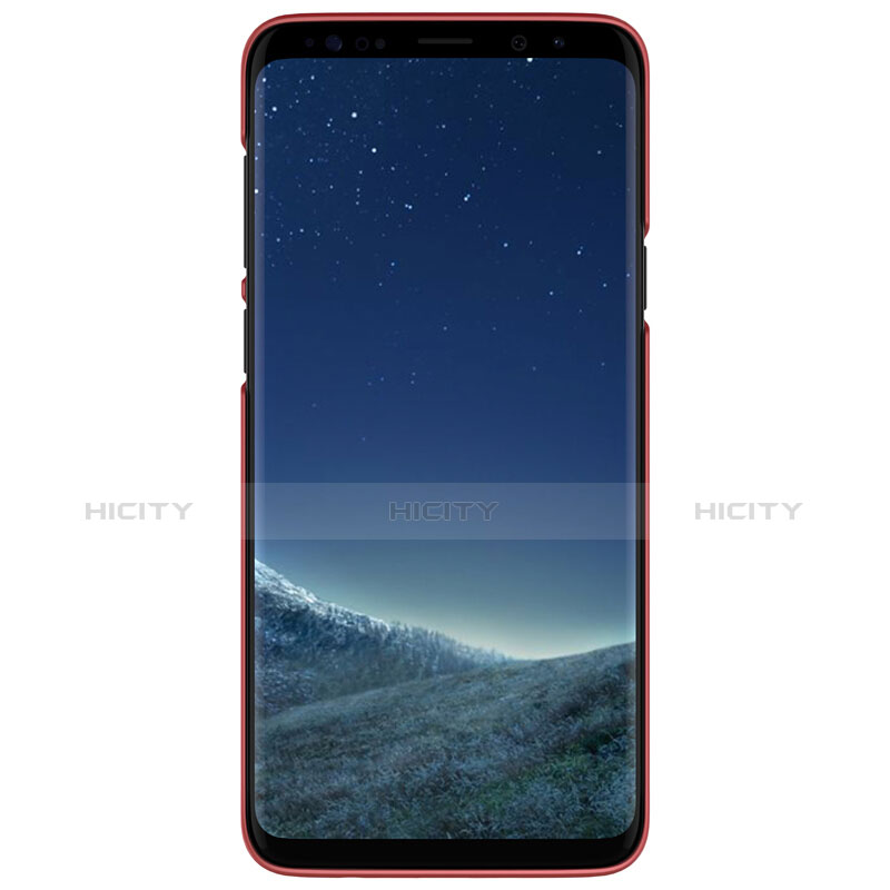 Funda Dura Plastico Rigida Perforada para Samsung Galaxy S9 Rojo