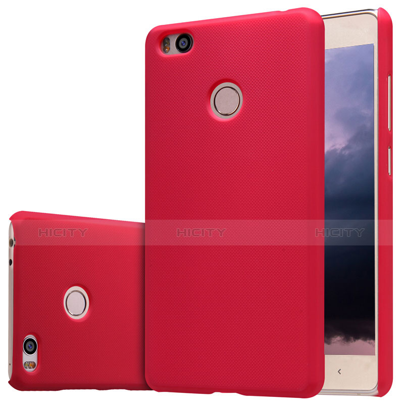 Funda Dura Plastico Rigida Perforada para Xiaomi Mi 4S Rojo