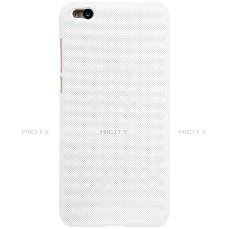 Funda Dura Plastico Rigida Perforada para Xiaomi Mi 5C Blanco