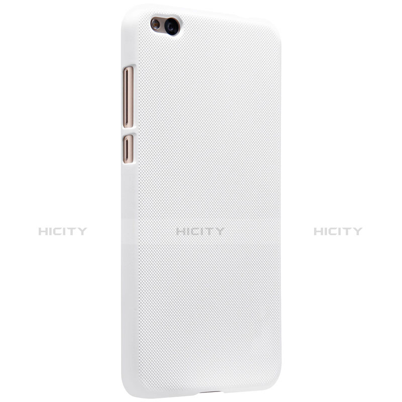 Funda Dura Plastico Rigida Perforada para Xiaomi Mi 5C Blanco