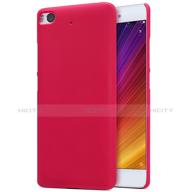 Funda Dura Plastico Rigida Perforada para Xiaomi Mi 5S 4G Rojo