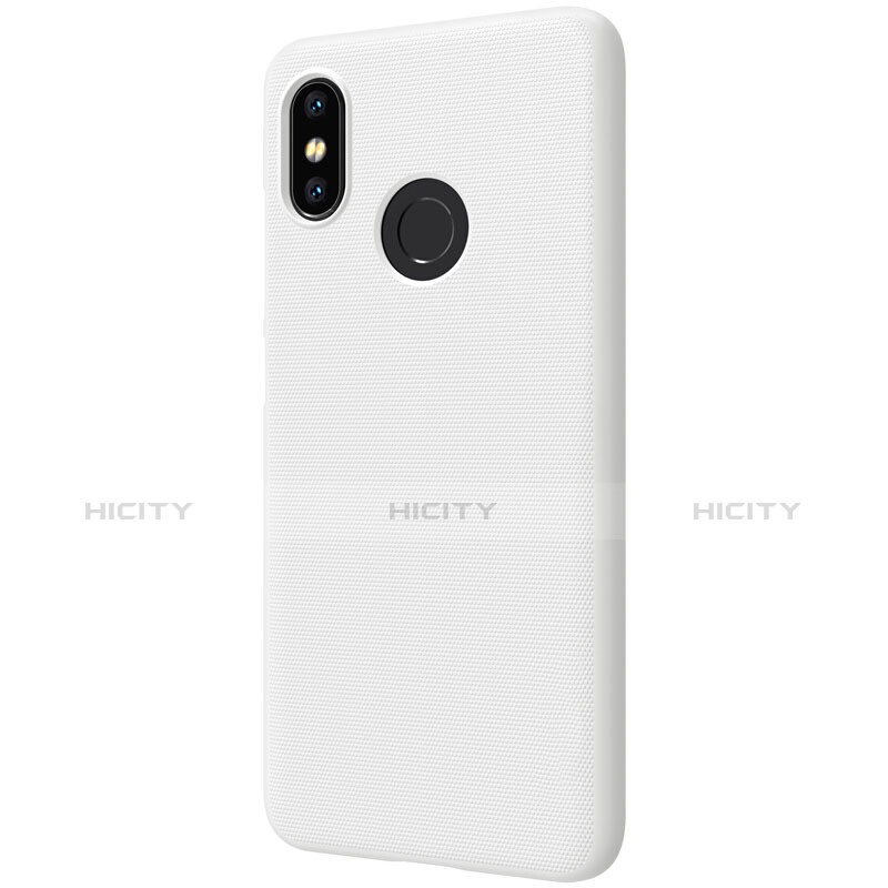 Funda Dura Plastico Rigida Perforada para Xiaomi Mi 8 Blanco