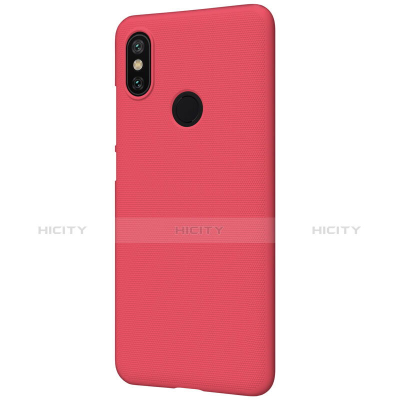 Funda Dura Plastico Rigida Perforada para Xiaomi Mi A2 Rojo