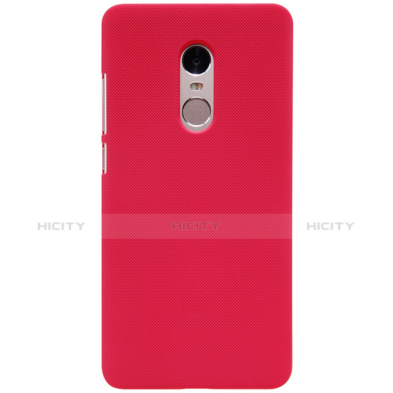 Funda Dura Plastico Rigida Perforada para Xiaomi Redmi Note 4 Rojo