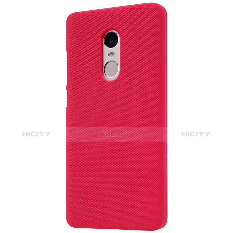 Funda Dura Plastico Rigida Perforada para Xiaomi Redmi Note 4 Rojo