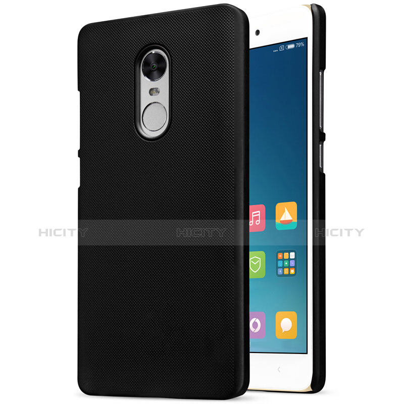 Funda Dura Plastico Rigida Perforada para Xiaomi Redmi Note 4 Standard Edition Negro